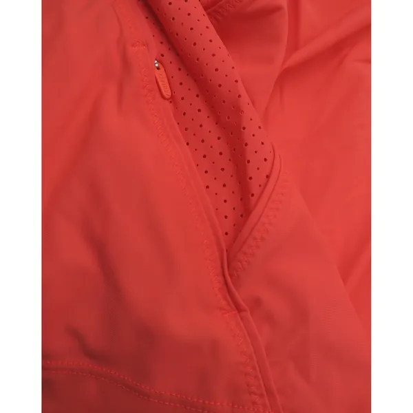 Athleta Womens Small Coral Orange Quarter Zip Sleeveless Cycling Training Top - Image 4