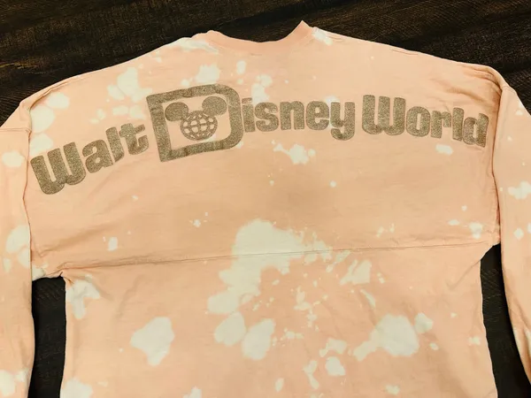 Disney Spirit Jersey Womens Small Walt Disney World Spell Out Bleach Design - Image 3