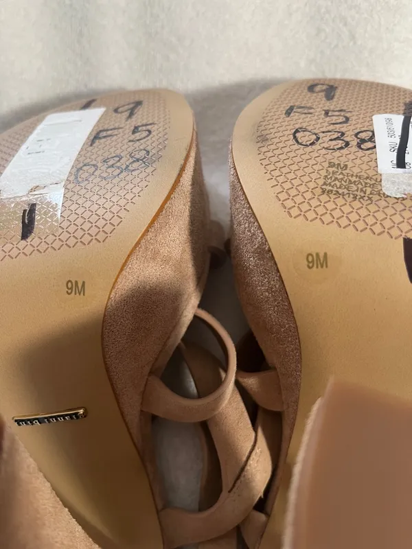 Gianni Bini Beige Suede Strappy Platform Sandal - Image 14