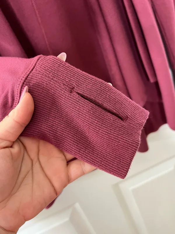 Athleta Women’s Open Front Drape Cardigan XS Mauve Athleisure Lounge Soft Modal - Image 12
