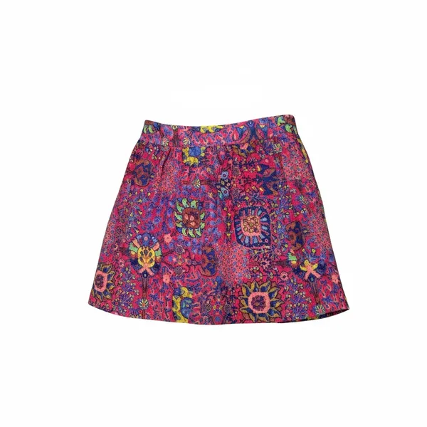 aerie Pink Multicolor Floral Mini Skirt with pockets - Image 2
