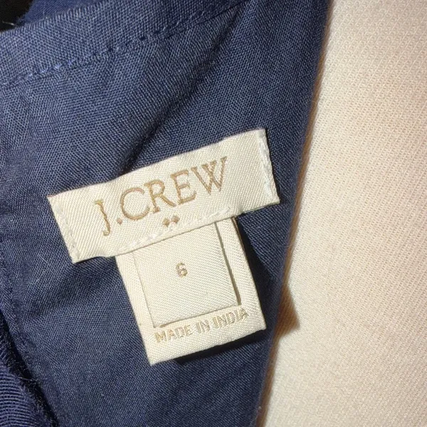 J. Crew 100% Cotton Navy Mini Dress - Image 11