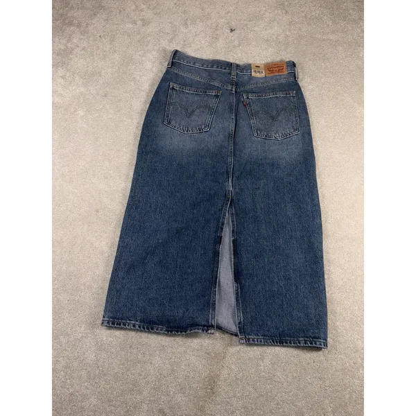 Levi Women High-Rise Back Slit Skirt 27 NWT - Image 8