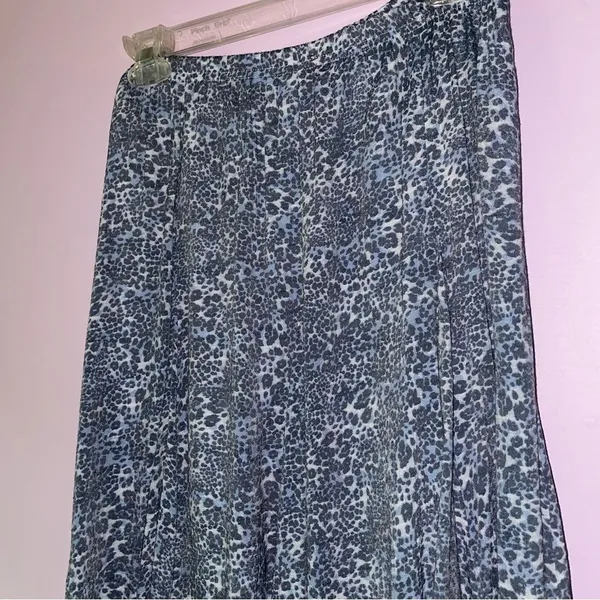 New Directions M Maxi Skirt Boho Animal Print Flounce Pull On - Image 8