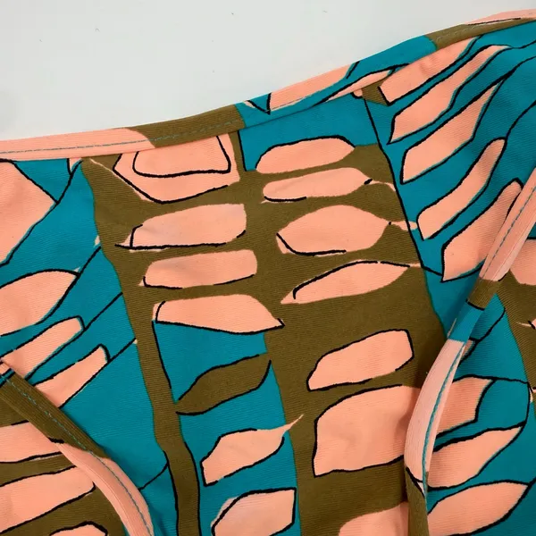 Volcom Bikini Bottom SZ Medium New Wave Brown Abstract Boho Surf Skater Swim NEW - Image 8
