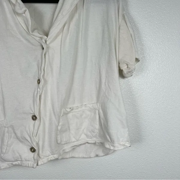 Madewell Short Sleeve Button Up‎ Shirt Sz XS - Image 3