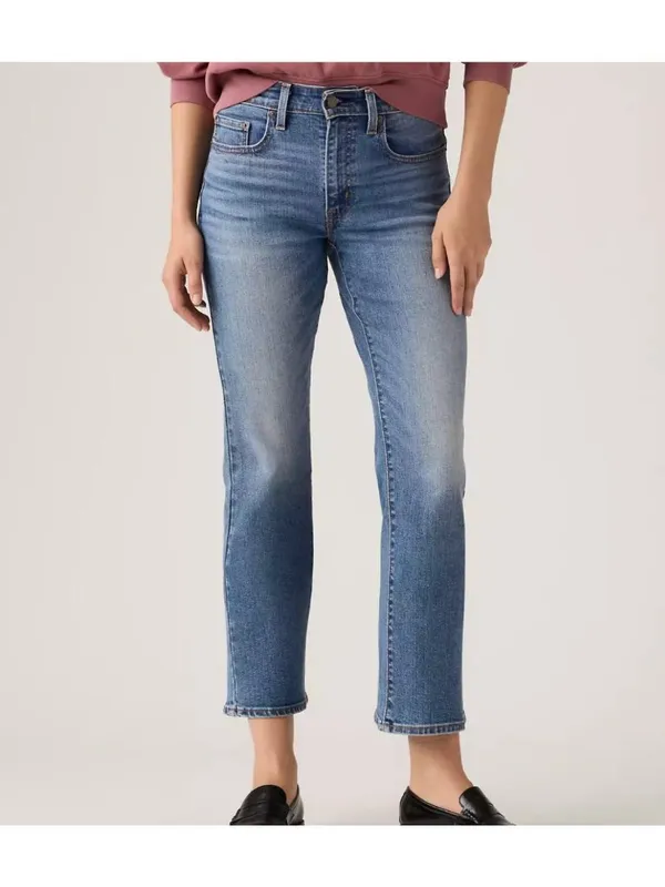 New Levi's 32x27 725 Kick Boot Women's Jeans Power Move - Medium Wash - Image 2