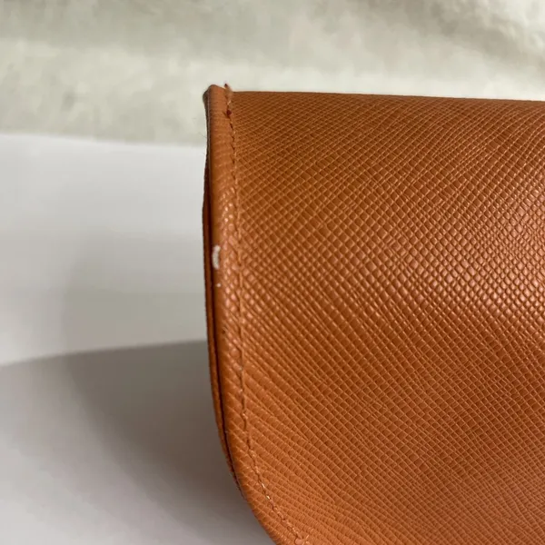 Tory Burch Orange Gold Logo Sunglasses Case Hard Sided - Image 6