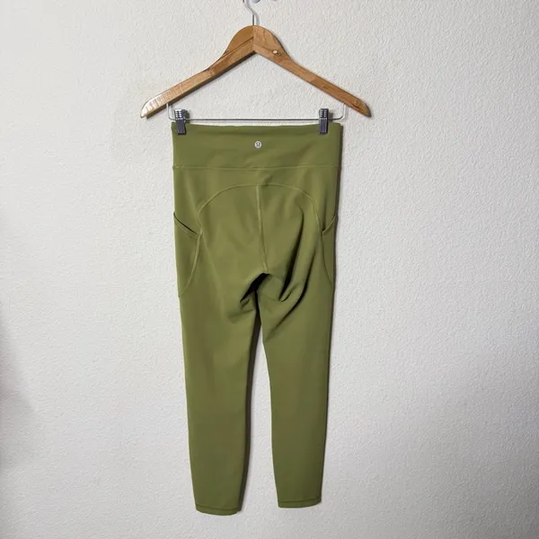 Lululemon Invigorate‎ High-Rise Tight 25" Bronze Green Womens Size 6 - Image 5