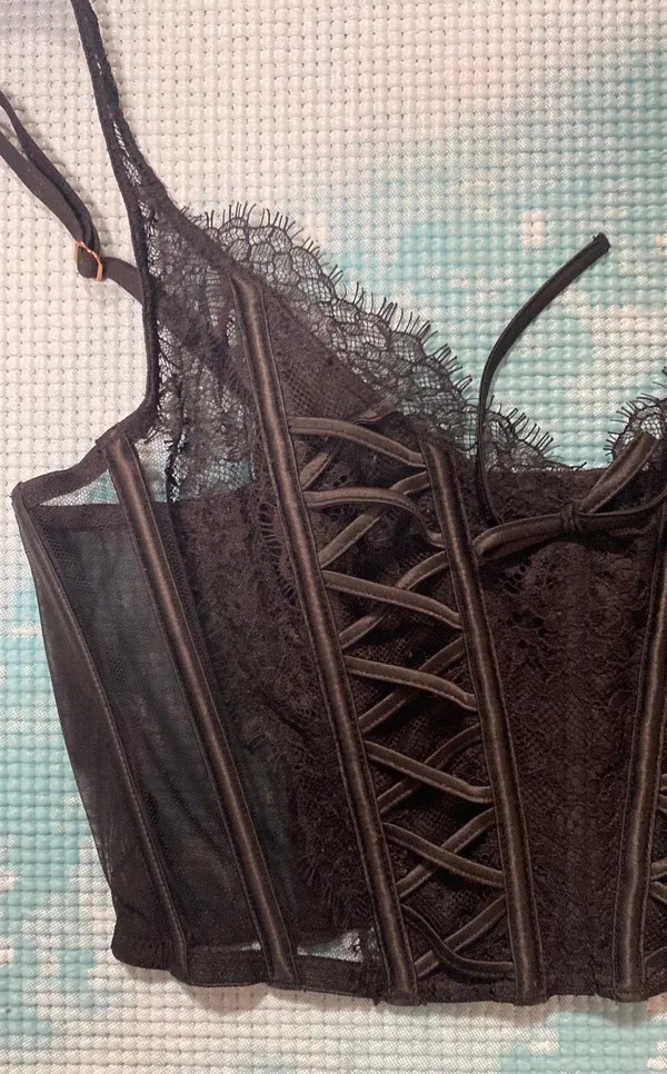 Victoria’s Secret Dream Angels Unlined Lace-Up Corset - Image 2