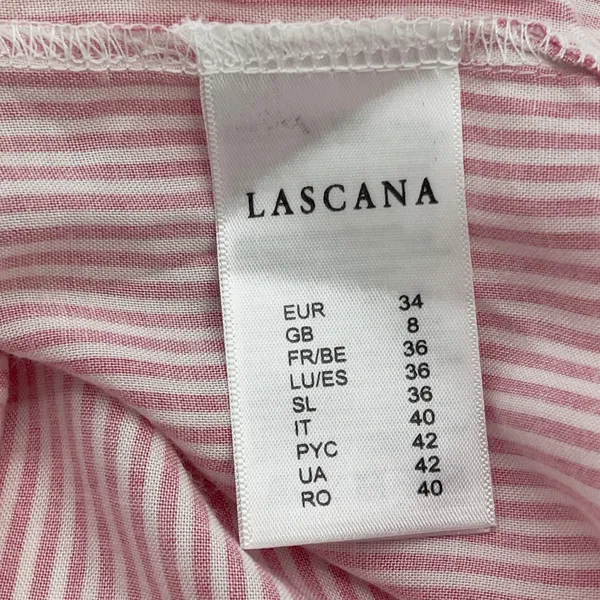 Lascana Off The Shoulder Striped Tunic Dress Size Small‎ Coastal Preppy Nautical - Image 9