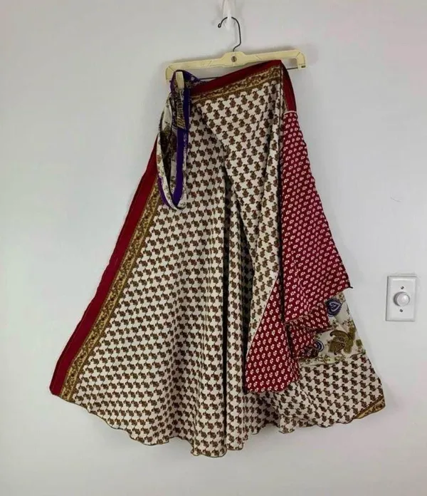 Boutique Reversible Maxi Wrap Skirt BINS400 - Image 2