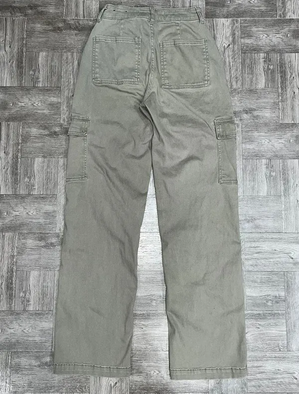 Hollister Green Cargo High Rise Dad Pants Size 00/000 - Image 2