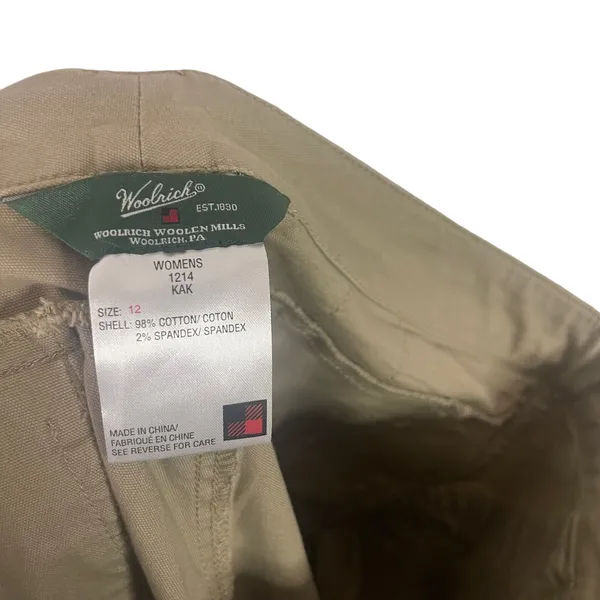 Woolrich Women's‎ Size 12 Khaki Casual Straight Pants - Image 7