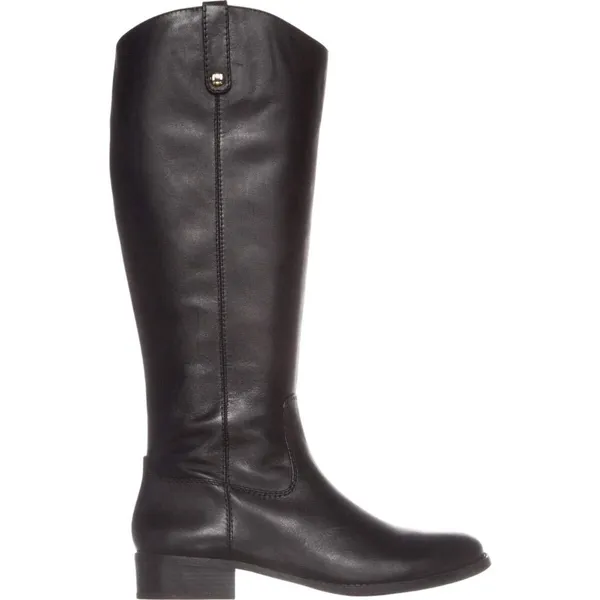 NEW INC International Concepts Fawne Leather Knee-High Riding Boots Black 8.5M - Image 2