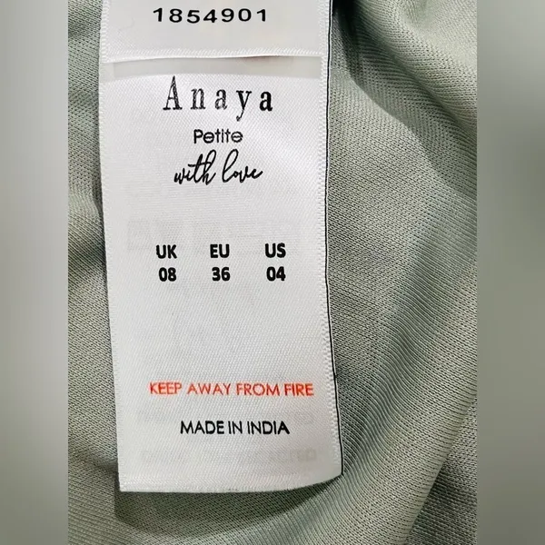 Anaya with love One-Shoulder Maxi dress Tulle Gown in Sage Green Size 4 EUC - Image 7