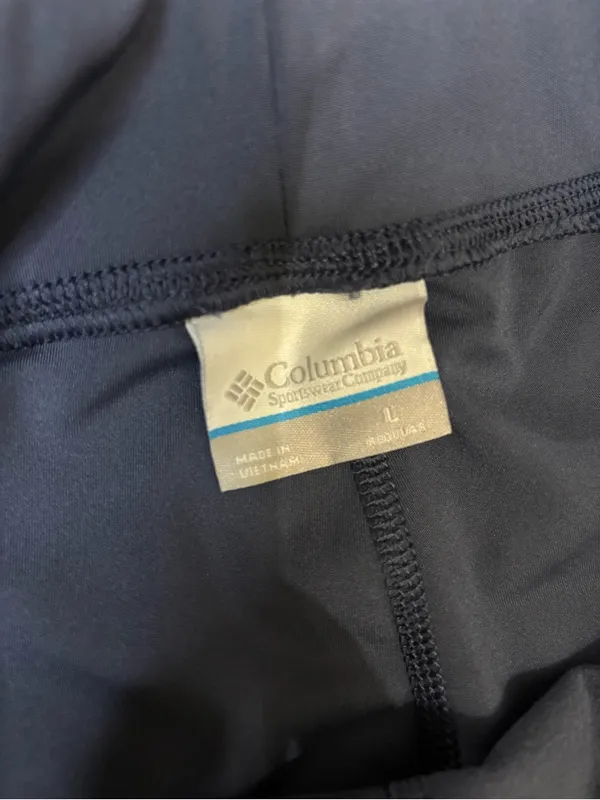 Columbia Women’s Leggings Pants Blue Gray Large Pockets Zip Gym Activewear Yoga - Image 4