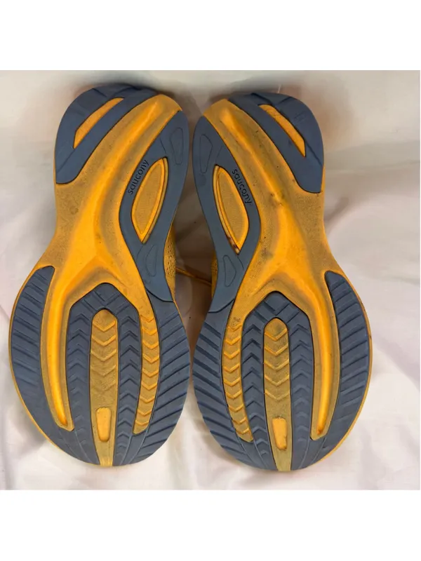 Saucony Guide 15 Size 6 Yellow Blue Athletic Mesh Running Shoes Sneakers S10684 - Image 3