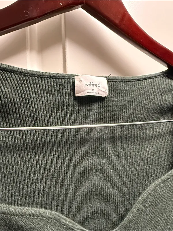 Aritzia Wilfred Tuscany Sweater Green M - Image 4