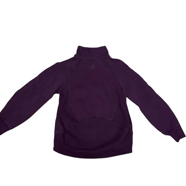Lululemon Scuba Oversized Funnel Neck Full Zip Hoodie XS/S Garnet Red Purple - Image 4