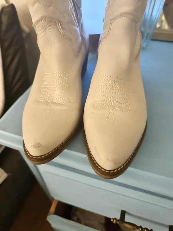Steve Madden Women's White Cowboy boots - Image 3