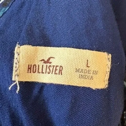 Hollister Blue Chiffon Halter Open Back Maxi‎ Dress - Large - Image 4