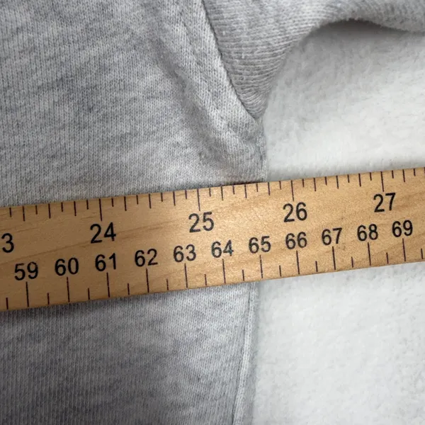 aerie L Down To Earth Quarter Zip Sweatshirt Overisized Gray Relaxed Fit Cozy - Image 11