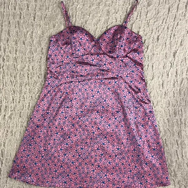 🍒Urban Thread Pink Mini Slip Ddress Size 14🍒 - Image 3