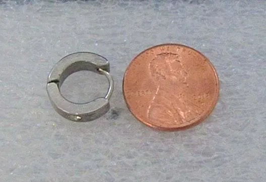 Handmade Cz Stainless Steel Hoop Earrings - Image 2