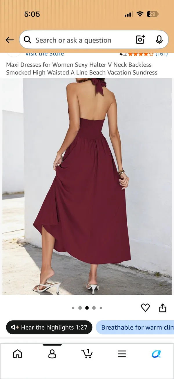 Amazon Red dress - Image 4