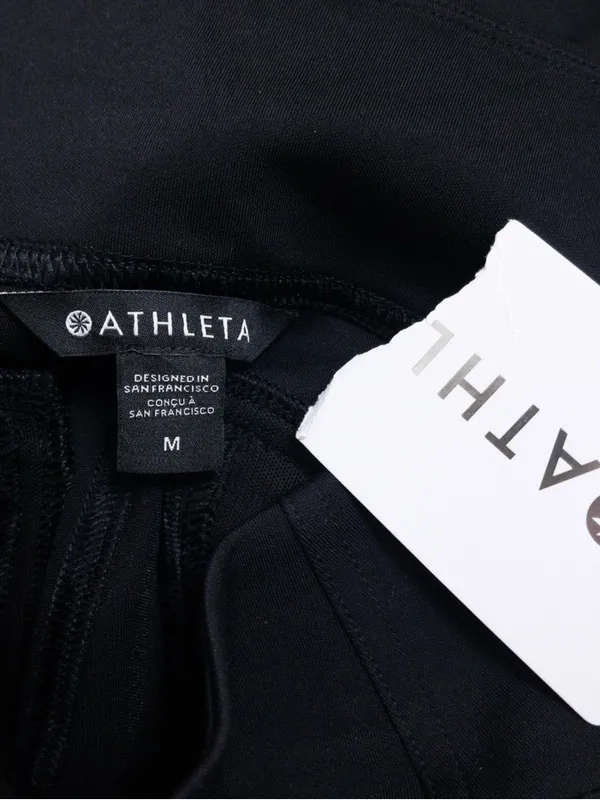 NWT Athleta Delancey Skyline Ankle Flare Pant M Black Stretch Tailored - Image 5