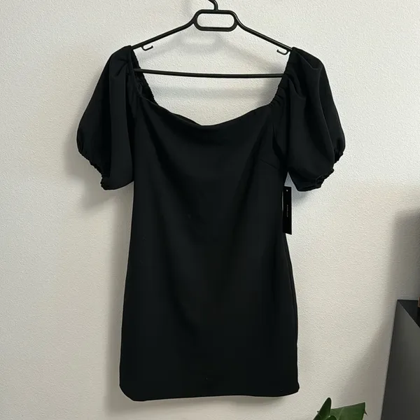 Lulus black off the shoulder dress - Image 2