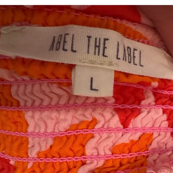 Anthropologie Abel the Label Rumi Pink Maxi Dress Wedding Floral Size Small - Image 3