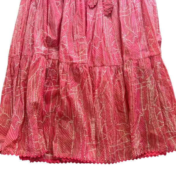 Poupette St. Barth Long Dress Thelma Pink Akoy Shimmer Maxi Small Strapless - Image 3