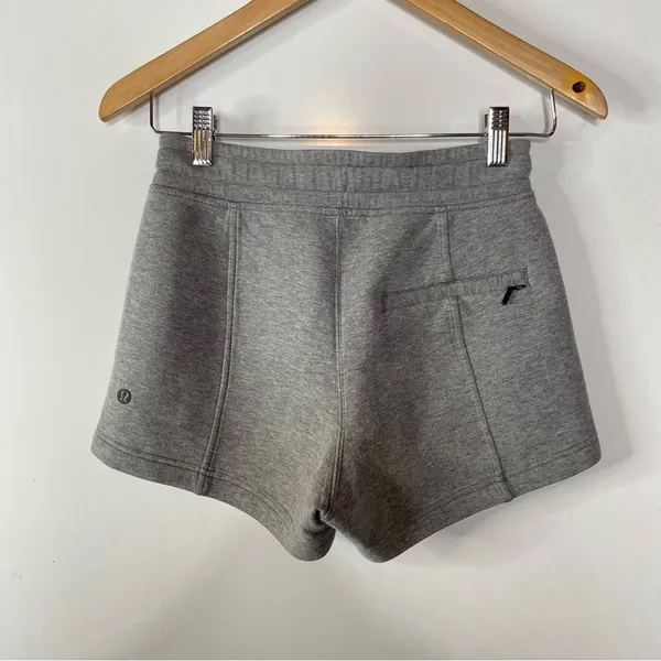 Lululemon NTS Short (3") Heathered Medium‎ Grey / Black Size 2 - Image 5