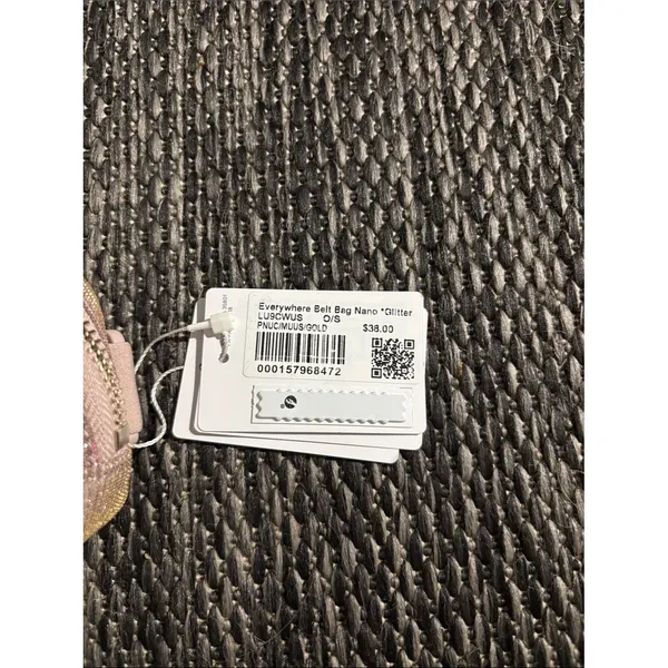Lululemon Belt Bag Nano *Glitter Pink Champagne Muse Gold NEW - Image 2