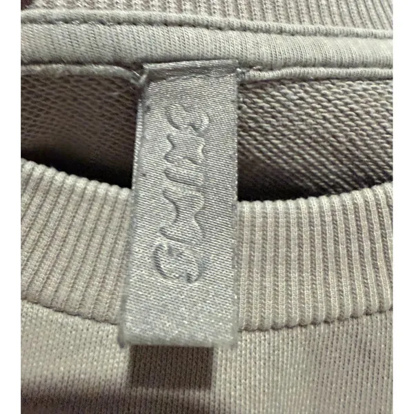 Skims Terry Crewneck Sweatshirt Womens Sz M Gray Pullover Cotton - Image 3
