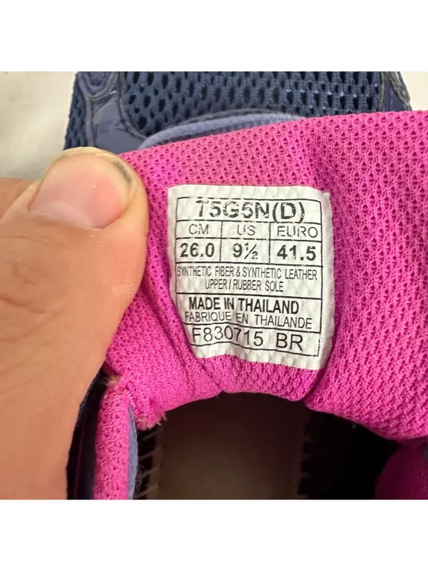 Asics Gel Contend 3 Womens Running Shoes 9.5 Navy/Pink/Mint Mesh Comfortable - Image 3