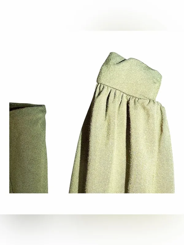 NWT LULUS Women’s Spin Around Olive Green Long Sleeve Twist-Back Top Size Small - Image 5