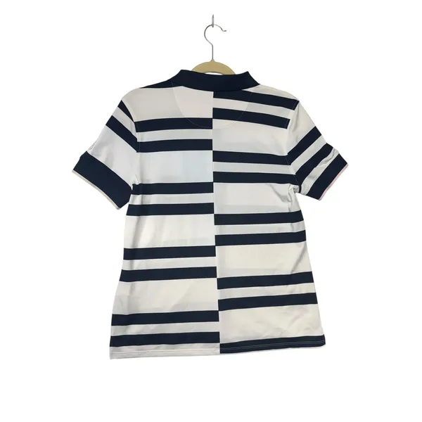 G/FORE Womens Navy White‎ Striped Golf Polo Shirt Size M NEW - Image 3