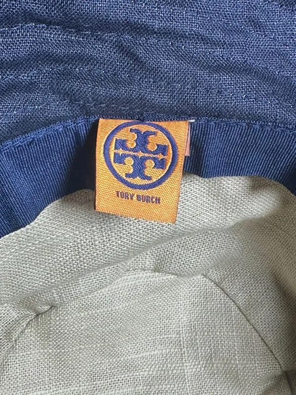 Tory Burch Adjustable Wide Brim Sun Hat Khaki Safari Beach Resort Hat - Image 4