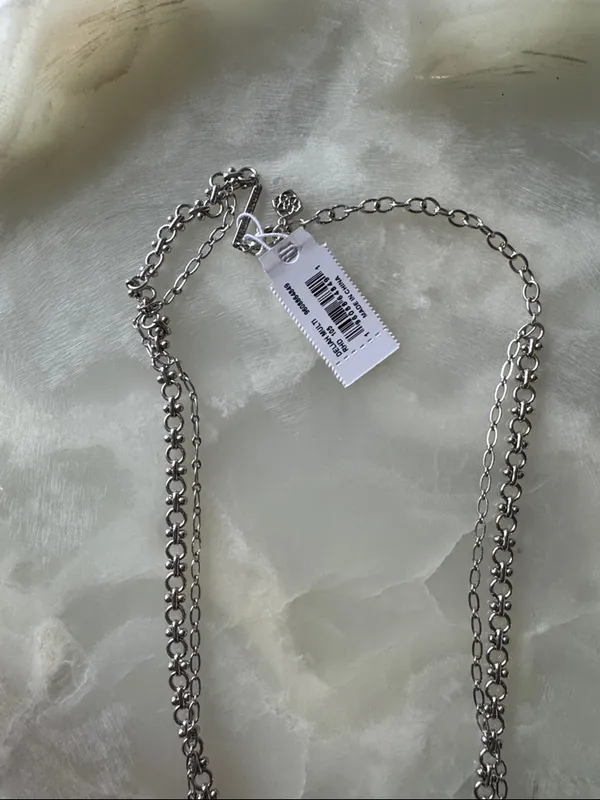 Kendra Scott Deliah Layered Necklace with Pink Flower Charm - Image 4