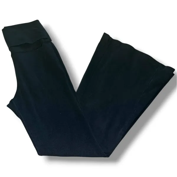 Flare OFFLINE by Aerie Real Me High-Waisted Foldover Super Flare Leggings - Image 2