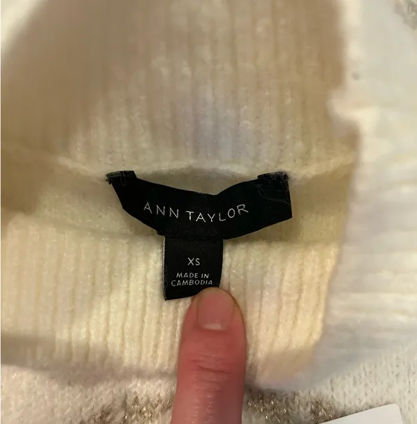 Ann Taylor Ivory Sweater NWT XS - Image 5