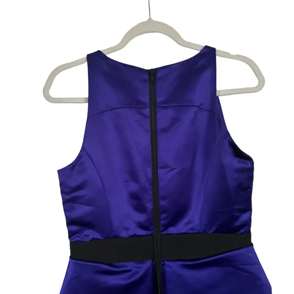 Milly Sculpted Skirt Pencil Dress‎ Blackberry Purple Cocktail NWT Womens Size 10 - Image 10