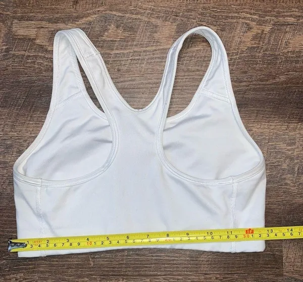 Nike Dri-Fit Sports White Bra Size Medium - Image 6