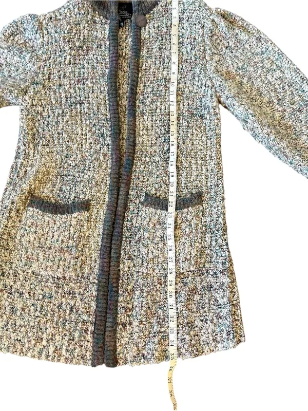 Vintage boho long sweater cardigan made in Taiwan - Image 7