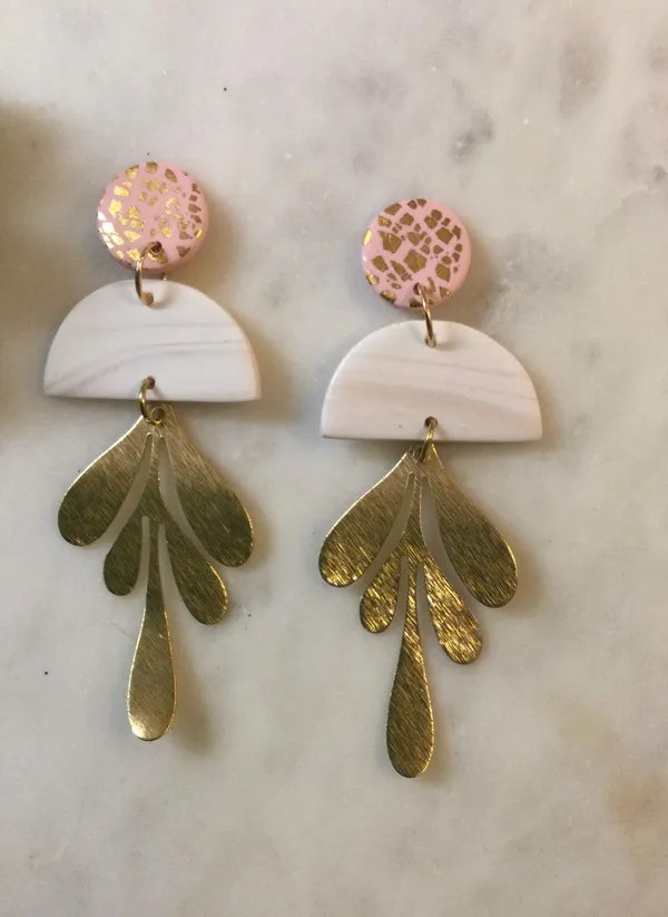 Handmade Polymer Clay Earrings - Image 2