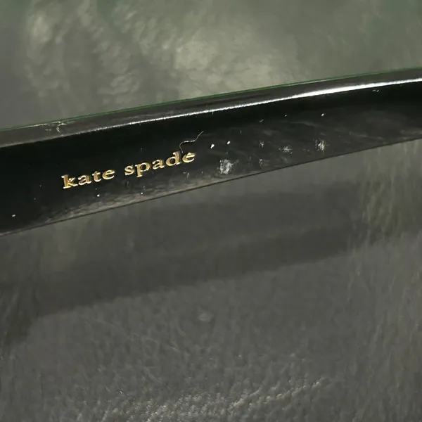 Kate Spade Black Sunglasses with Green Case - Image 6