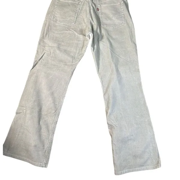 Levi's Cream Corduroy low rise Pants Y2K Style Retro boot cut Trousers size‎ 16 - Image 3